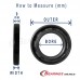 OIL SEAL TC DOUBLE LIP METRIC 10X22X9